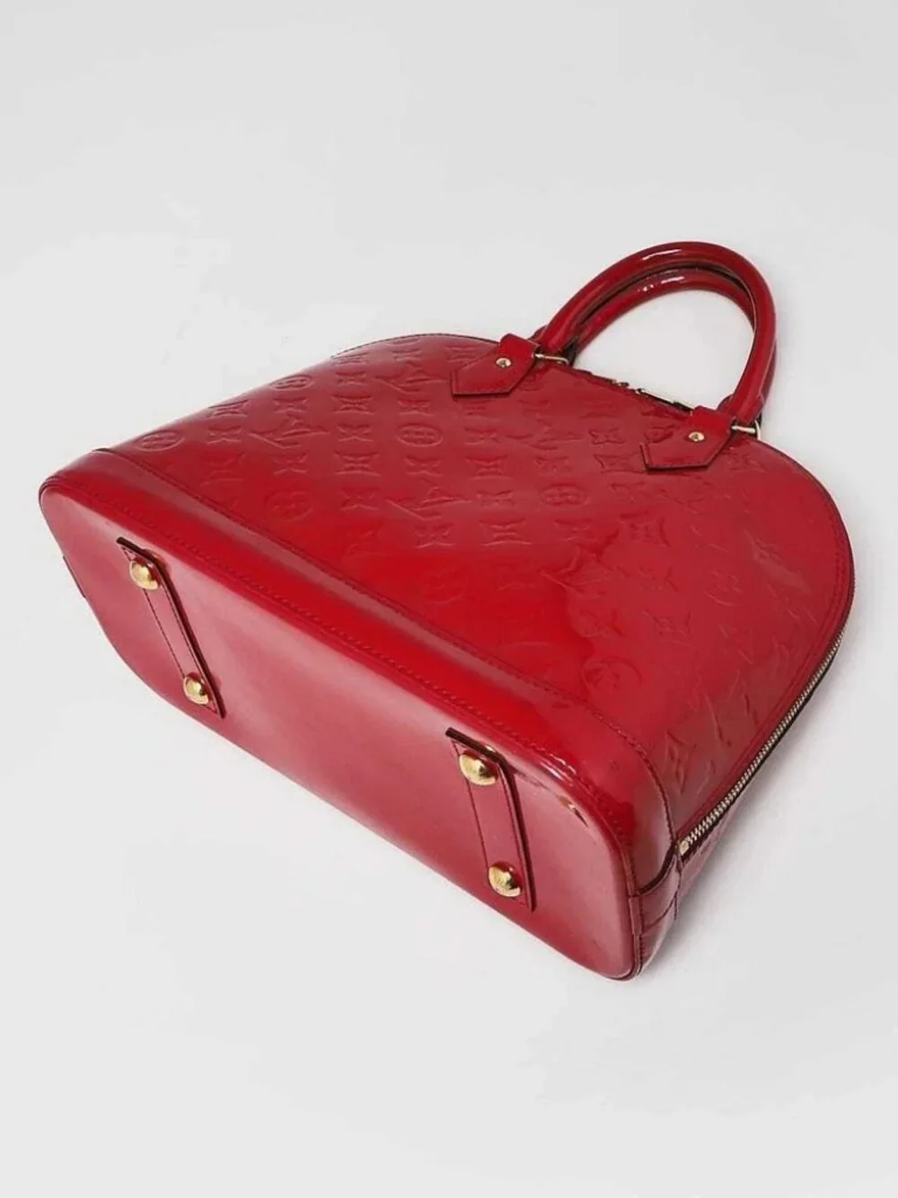 Louis Vuitton Rose Indian Monogram Vernis Alma PM Bag